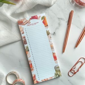 Magnetický nákupný zoznam Natural – odtrhávací blok na chladničku
