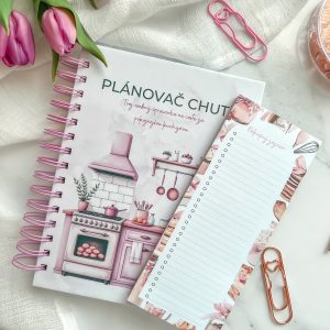 SET Plánovač chutí Candy + magnetický nákupný zoznam – A5 meal planner
