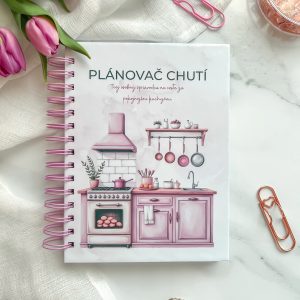 Plánovač chutí Candy A5 – ručne vyrobený akvarelový meal planner