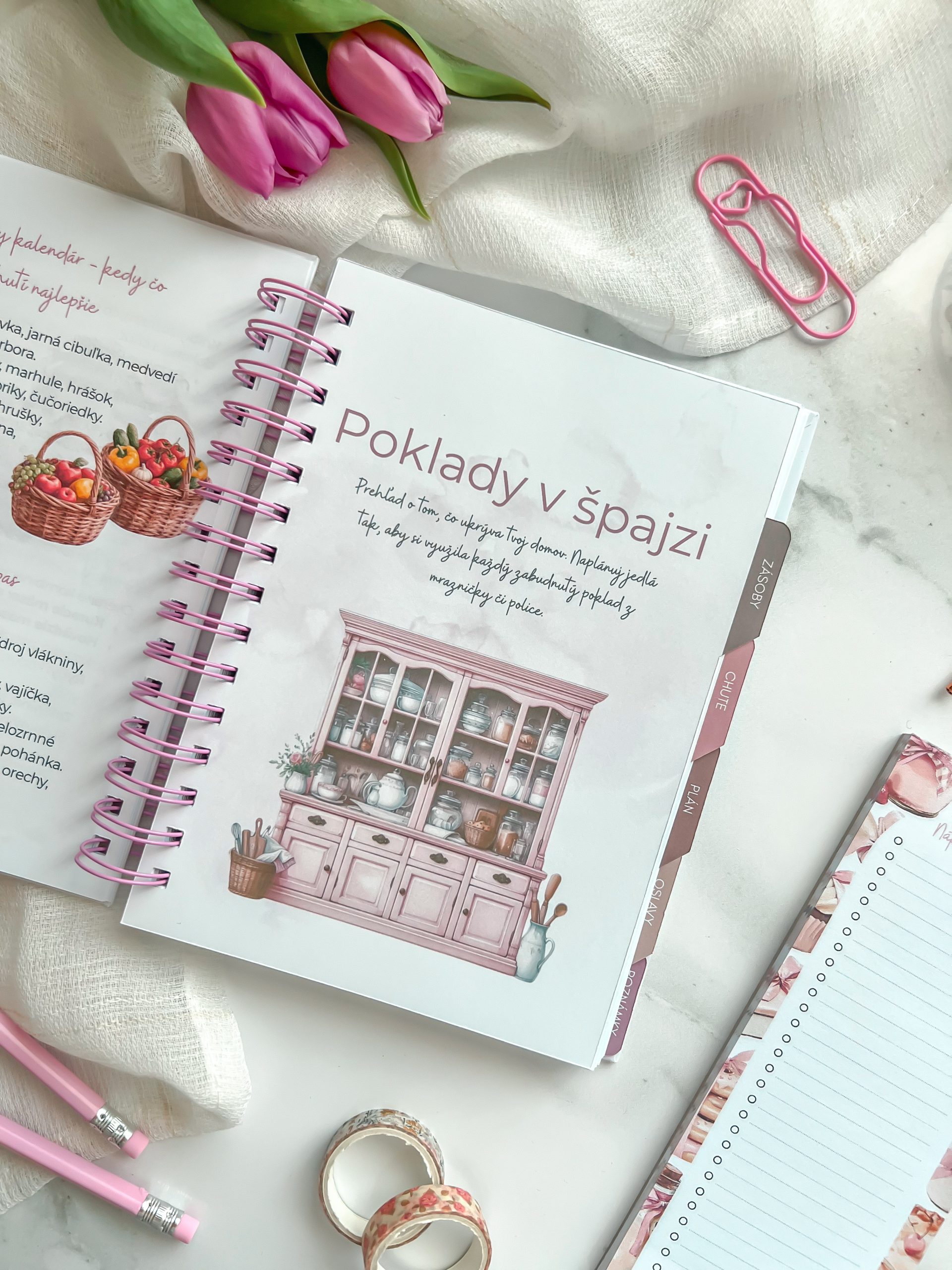Plánovač chutí Candy A5 – ručne vyrobený akvarelový meal planner – Obrázok 6