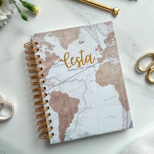 Cestovateľský denník a plánovač CESTA A5 – travel journal s mapami a packing listom