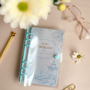 savings challenge budget binder bleu porcelaine